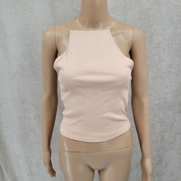 ZARA Women's Large Cream Slightly cropped tank top/ cami - Picture 1 of 7